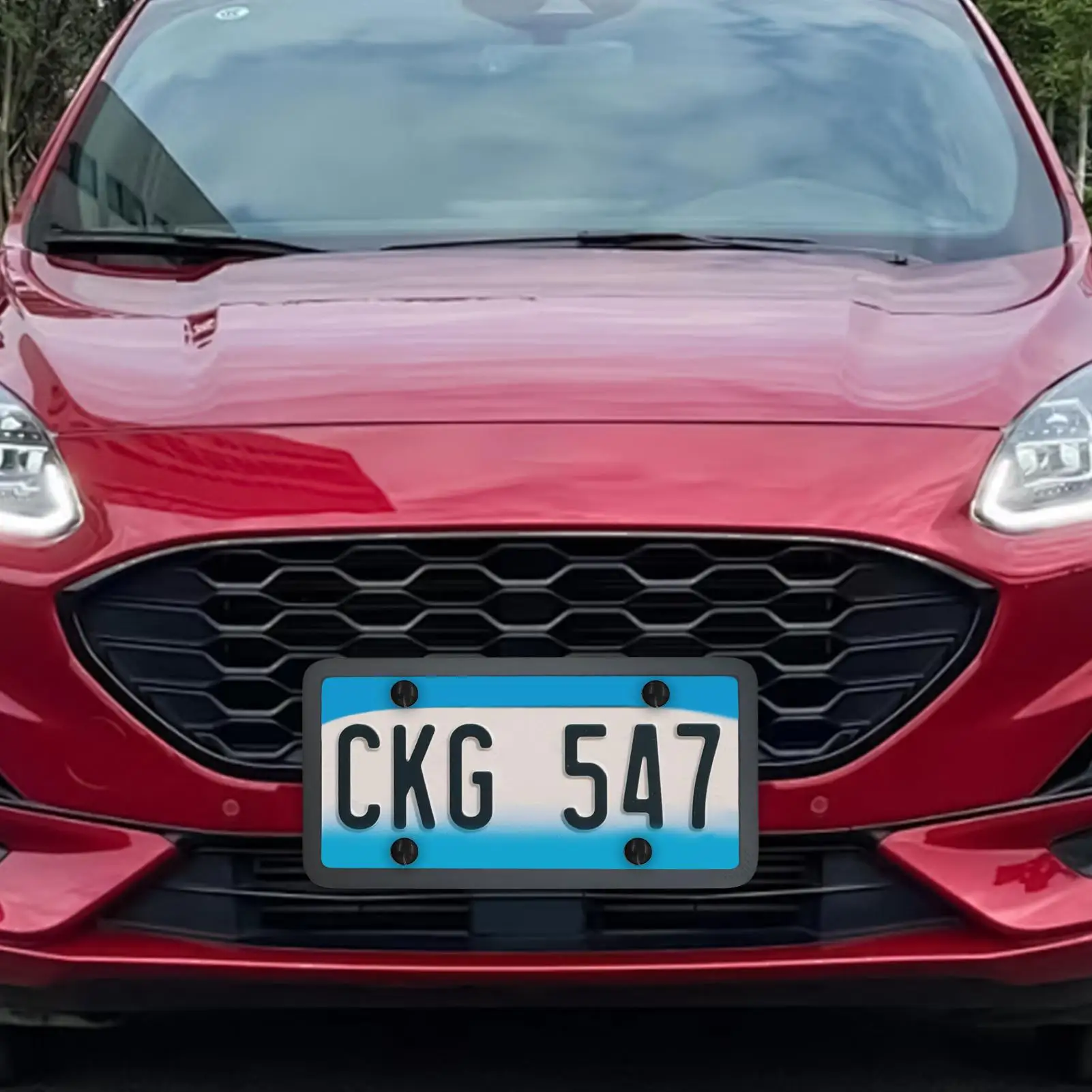 

Car Plate Frame 2 Piece Number Plate Frame Protector Mount Adapter Heavy-Duty Weatherproof Noise Reduction For Trailer SUV RV