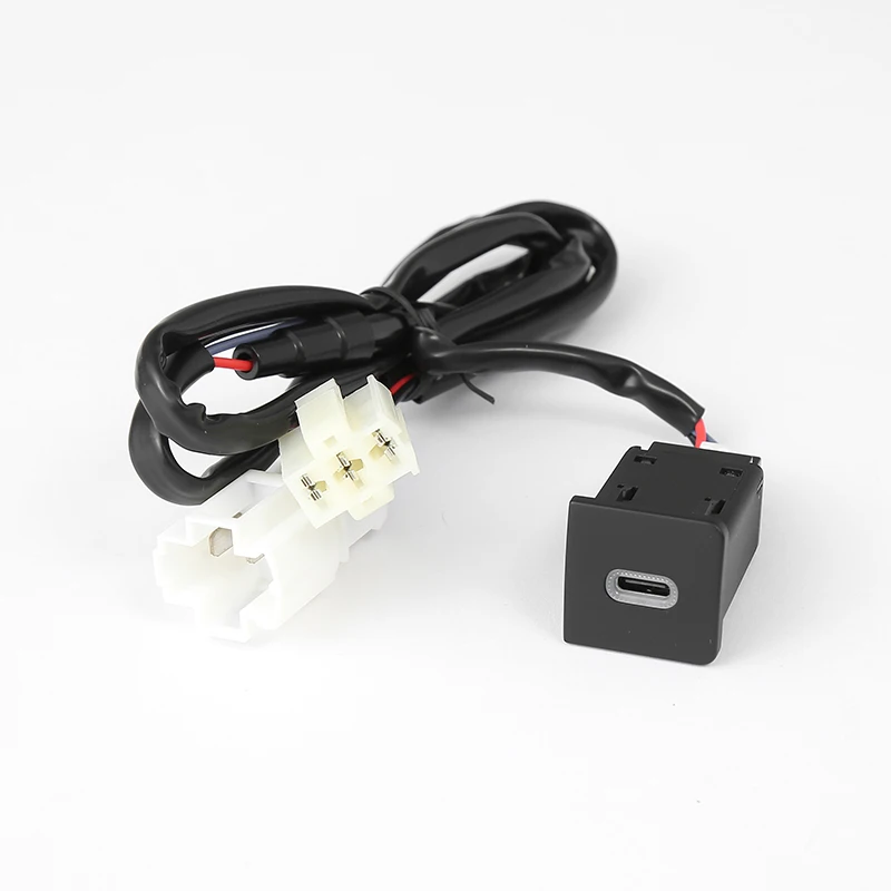 Für vw golf 6 jetta 5 mk5 scirocco qc 3,0 typ c pd rechts usb schnell auto ladegerät steckdose ersatz 12v zerstörung sfrei 06-12 – Detail 9