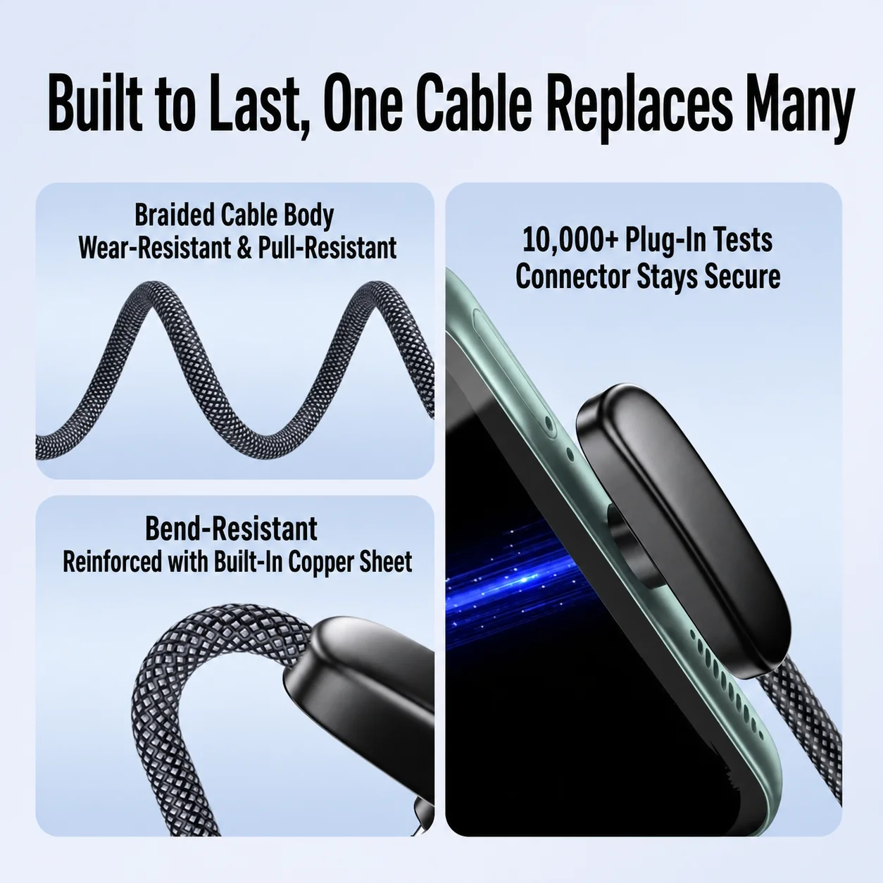 100w Type-C Cable Fast Charging Usb-A To Type-C Cord Braided Charging Cable Right-Angle Type-C Phone Charger For Bedside Living