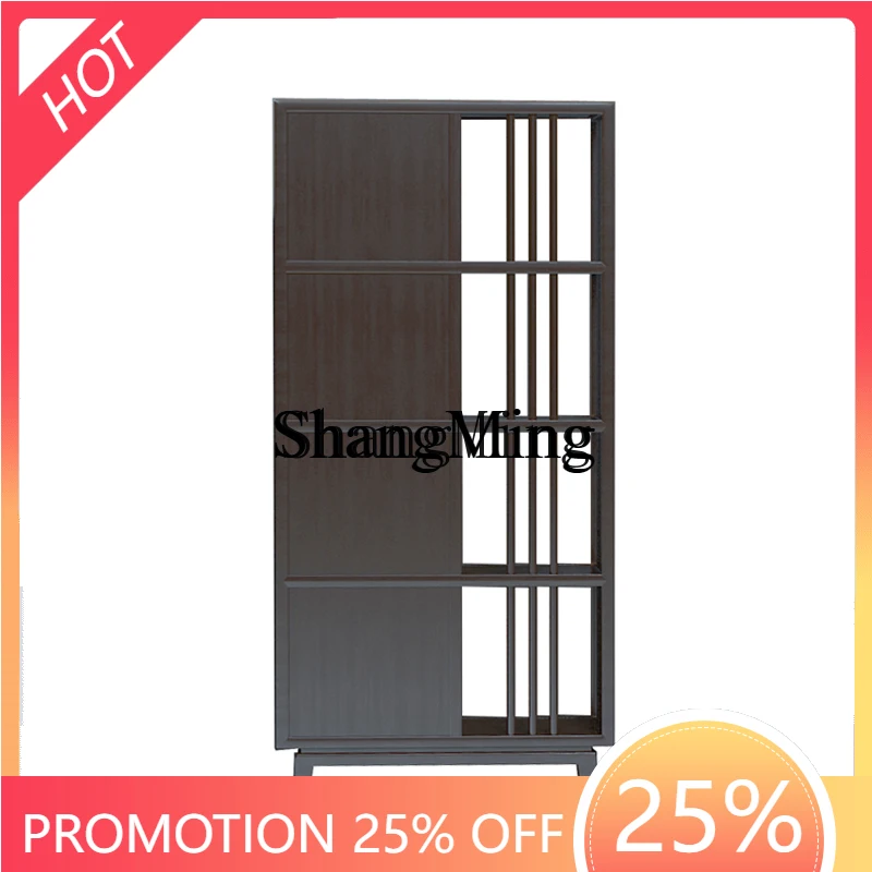 

CL Chinese Solid Wood Bogu Frame Duobao Pavilion Tea Display Cabinet Ornament Tea Set Shelf Living Room Bookshelf