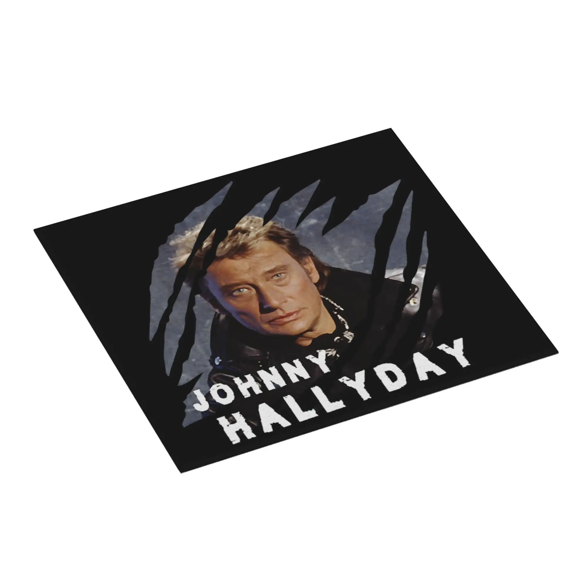 Drying Mat For Kitchen Johnny Hallyday French Rock Singer Barware Tableware Oil Proof Reusable  Washable Kitchen Sink Drying Pad