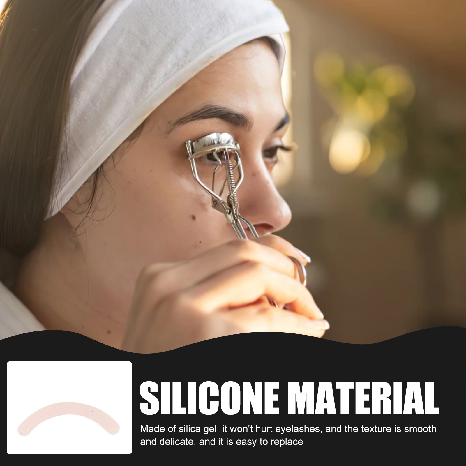 16 قطعة منصات إعادة التعبئة لتجعيد الرموش وسائد مطاطية ناعمة آمنة مريحة تناسب إزالة ماكياج خالية من التلطخ رمش قابلة لإعادة الاستخدام #3