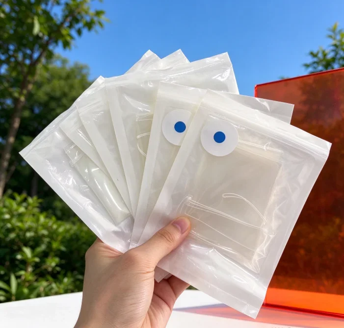 Disposable Specimen Transport Bag, Medical Lab Sample Ziplock Bag with Label Pocket for Hospital Specimen Collection