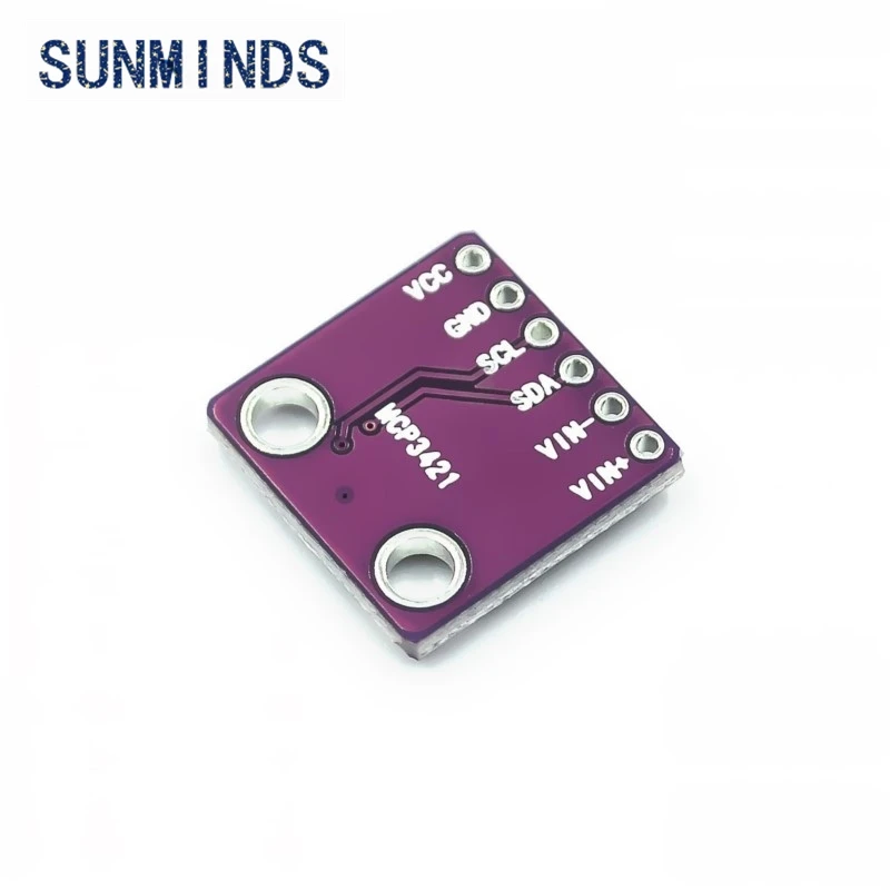 1pcs MCP3421 I2C SOT23-6 delta-sigma ADC Evaluation Module Board For PICkit Serial Analyzer Module