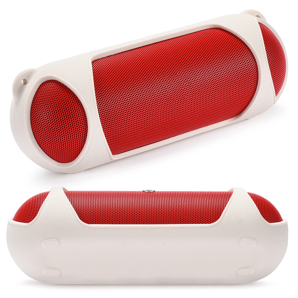 Carrying Silicone Cover Case Silicone Anti-Drop Protective Skin Sleeve with Shoulder Strap for Beats Pill Wireless BT Speaker