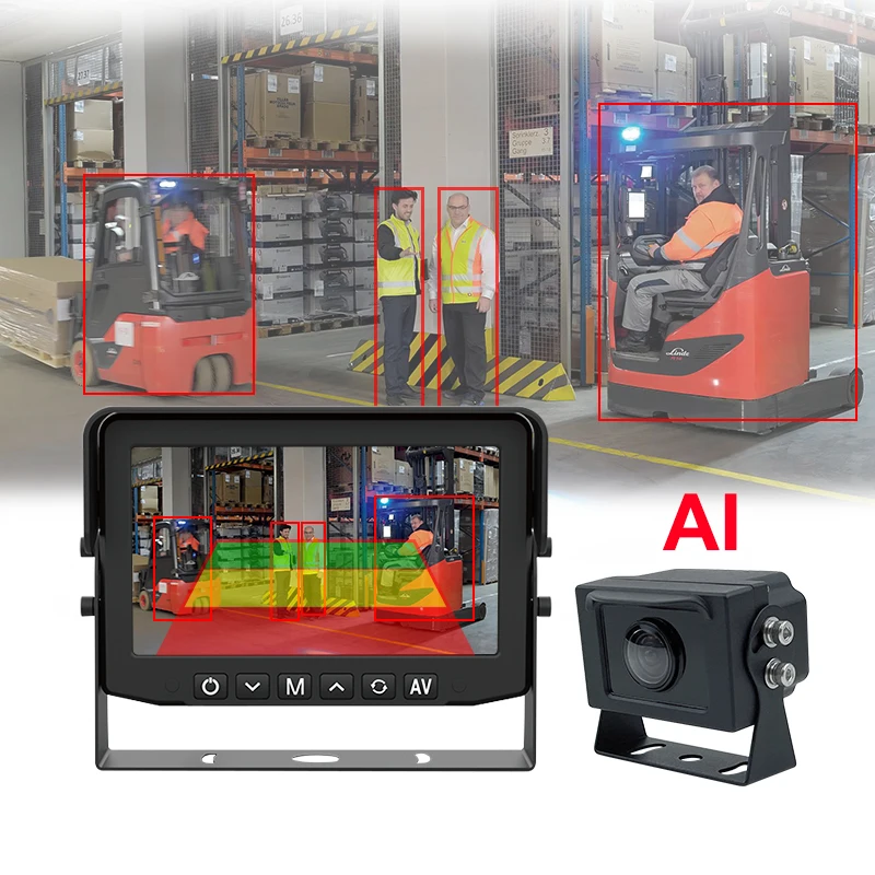 Forklift To Forklift Collision Avoidance Detector AI Camera For Detecting Nearby Forklift Trucks