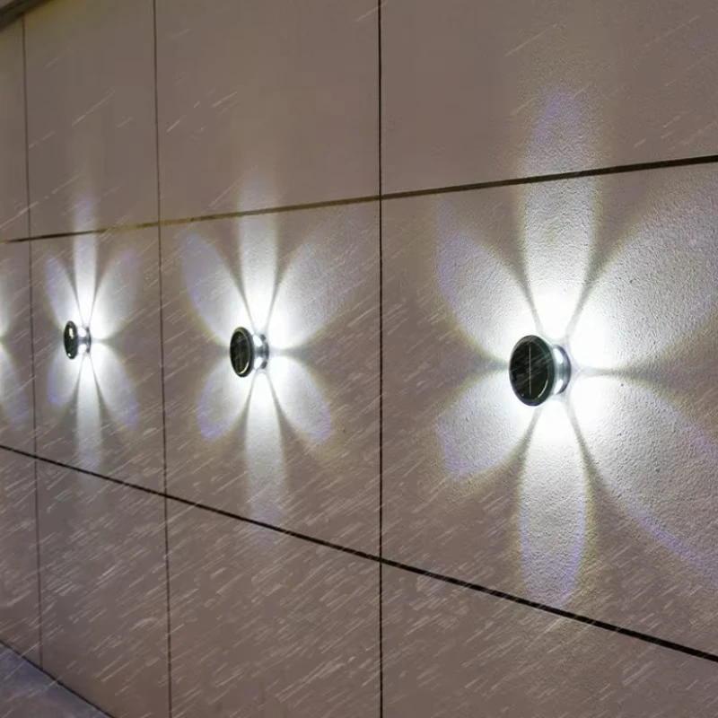 

Waterproof Solar Outdoor Wall Lamp Solar Sconce Light Outside Wall Mount for House Porch Fence Garden Solar Wall Washer Light