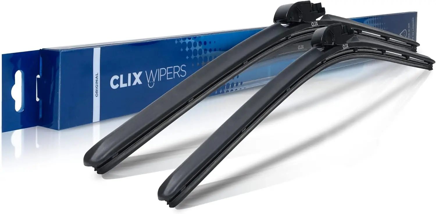 

24" + 24" Premium All-Weather Windshield Wiper Blades, Universal Fit for Cars & SUVs, Set of 2