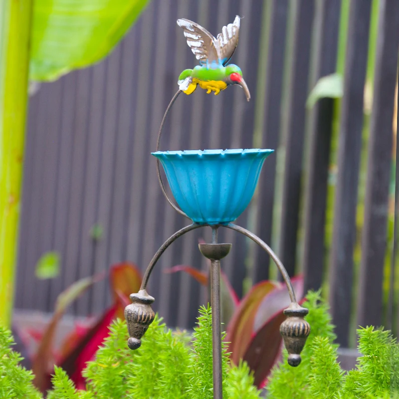 

Wrought iron garden decoration courtyard layout outdoor plug-in tumbler