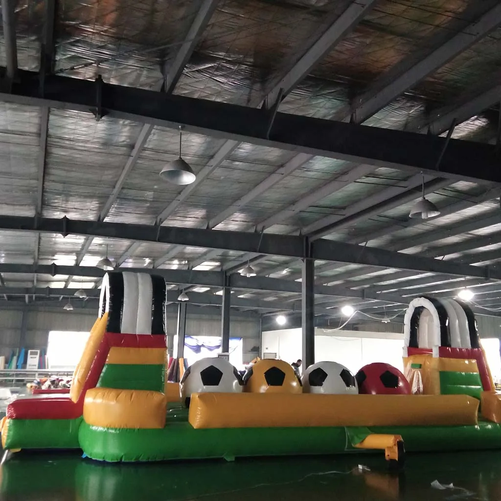 

Commercial Games Inflatable Obstacle Course Jousting Game Bouncy Castle with Slides Outdoor Fun Arena for Kids and Adults