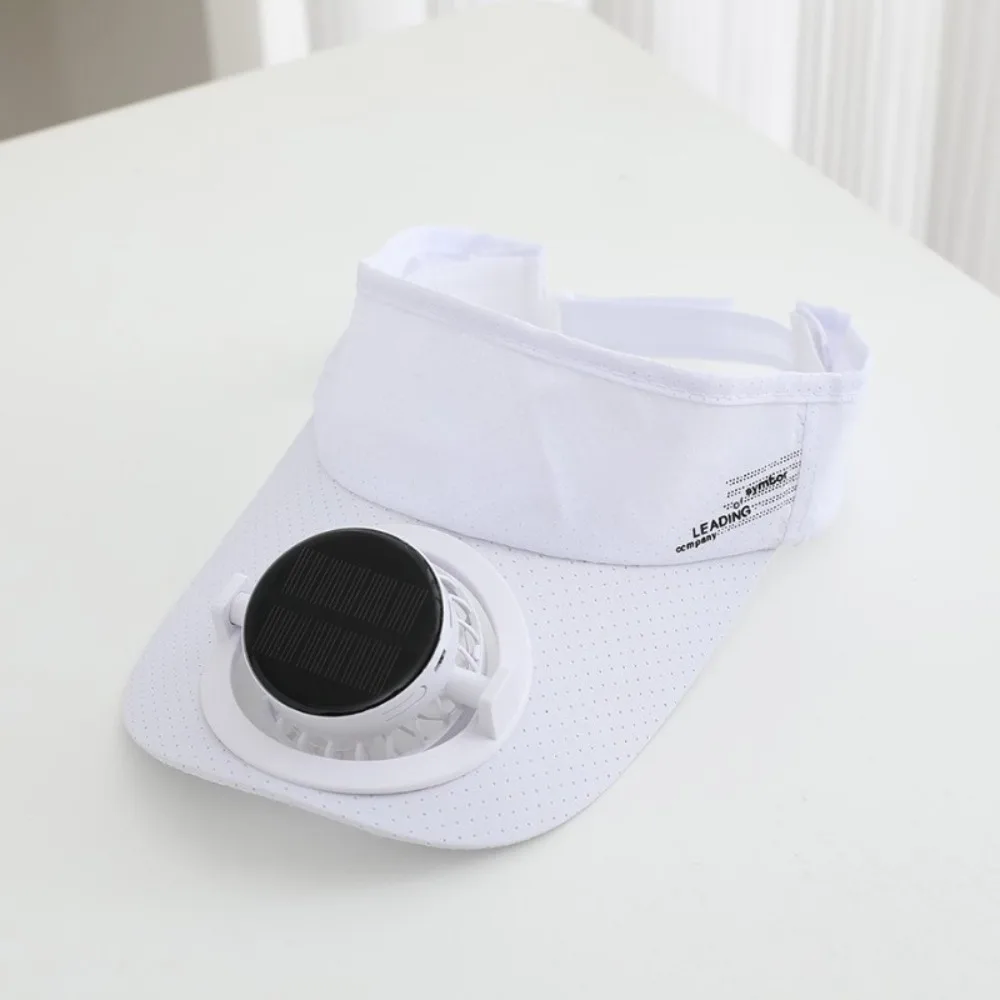 Quick-drying Solar Fan Sun Visors Hat USB Charging UV Protection Unisex Sun Hat Adjustable 300/600mA Baseball Cap Summer Outdoor