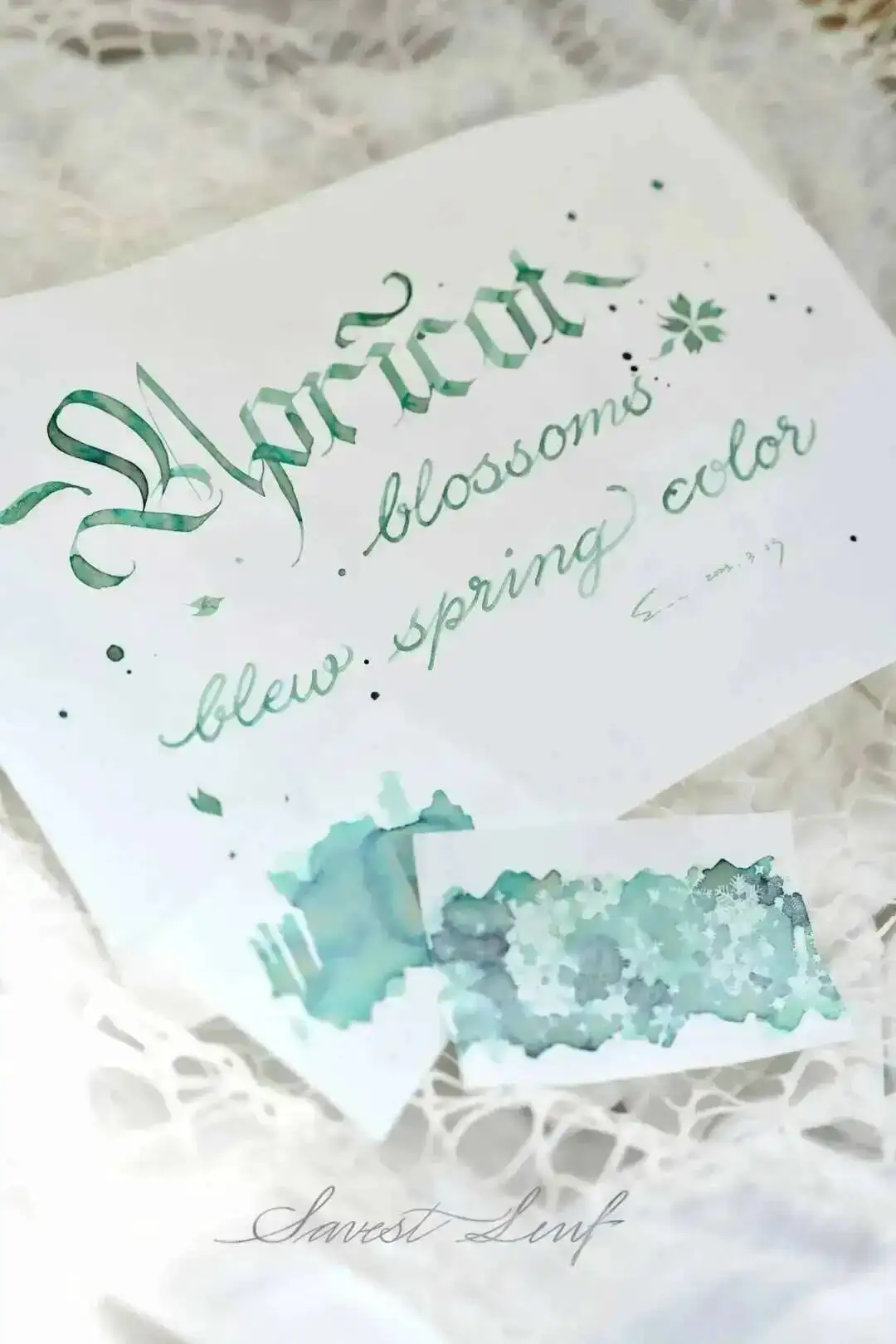 2025 Spring Limited Edition | Apricot Blossom Brewing Spring &Light Rain Washing Spring Dust Color Ink Layered Ink