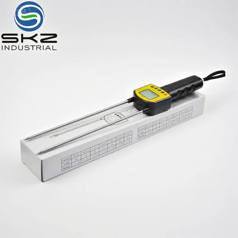 SKZ111B-5 Voice Broadcast 7.5%-50% Measuring Range 0.5% Error Digital Grain Moisture Meter Portable Handheld Tester for Farm
