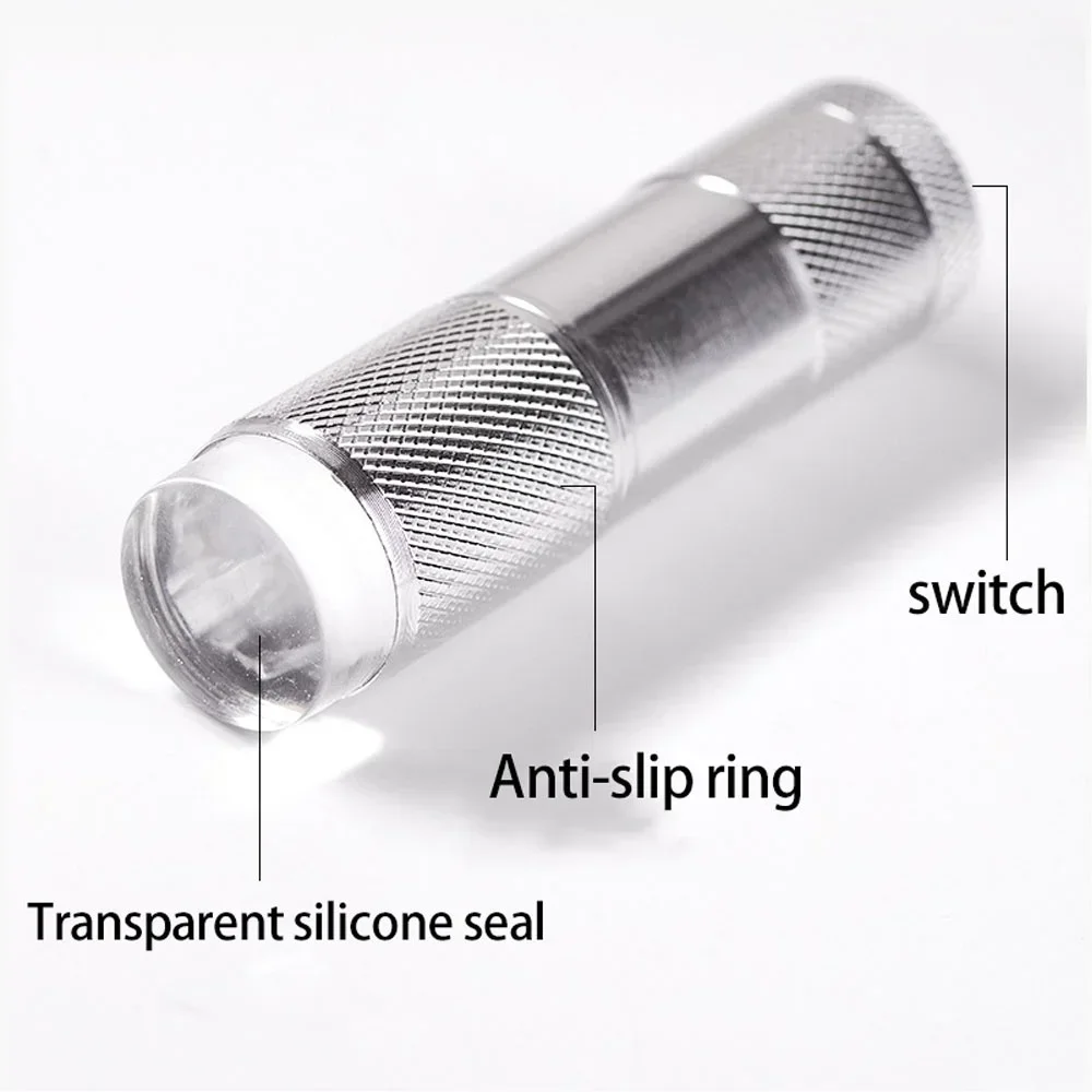 Mini luce portatile per pressa UV per nail art con testa per timbro in silicone gelatinoso, strumento ad asciugatura rapida