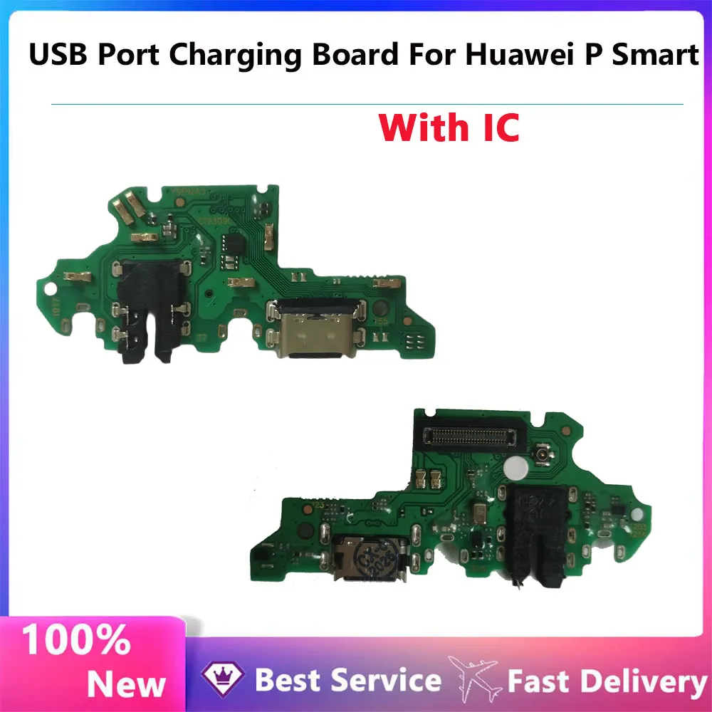 

New Ttested USB Charging Dock Port Socket Jack Connector Charge Board Flex Cable For Huawei P Smart With IC