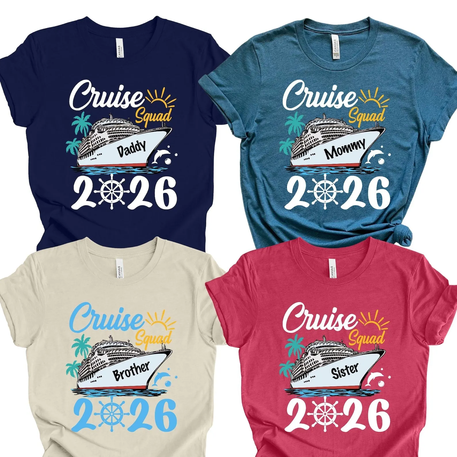 Custom Birthday Senior Cruise Squad 2026 Shirt Matching Family Vacation Tee Cruise Squad Name Design Shirt Party Group Holiday