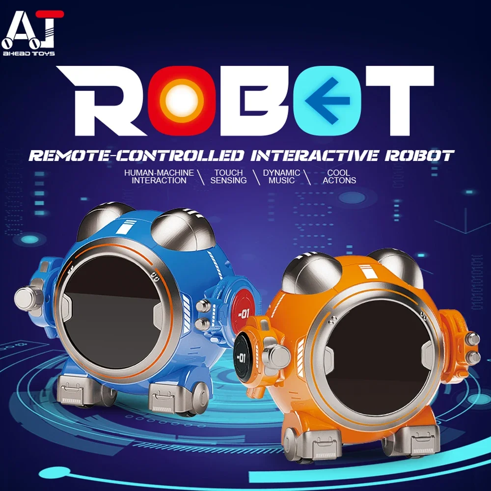 New AT008 Robot Touch Dance and Music Fight With Me Remote Control Battle Robot LED Light Smart Rc Robot Boy Gift Toy Emo