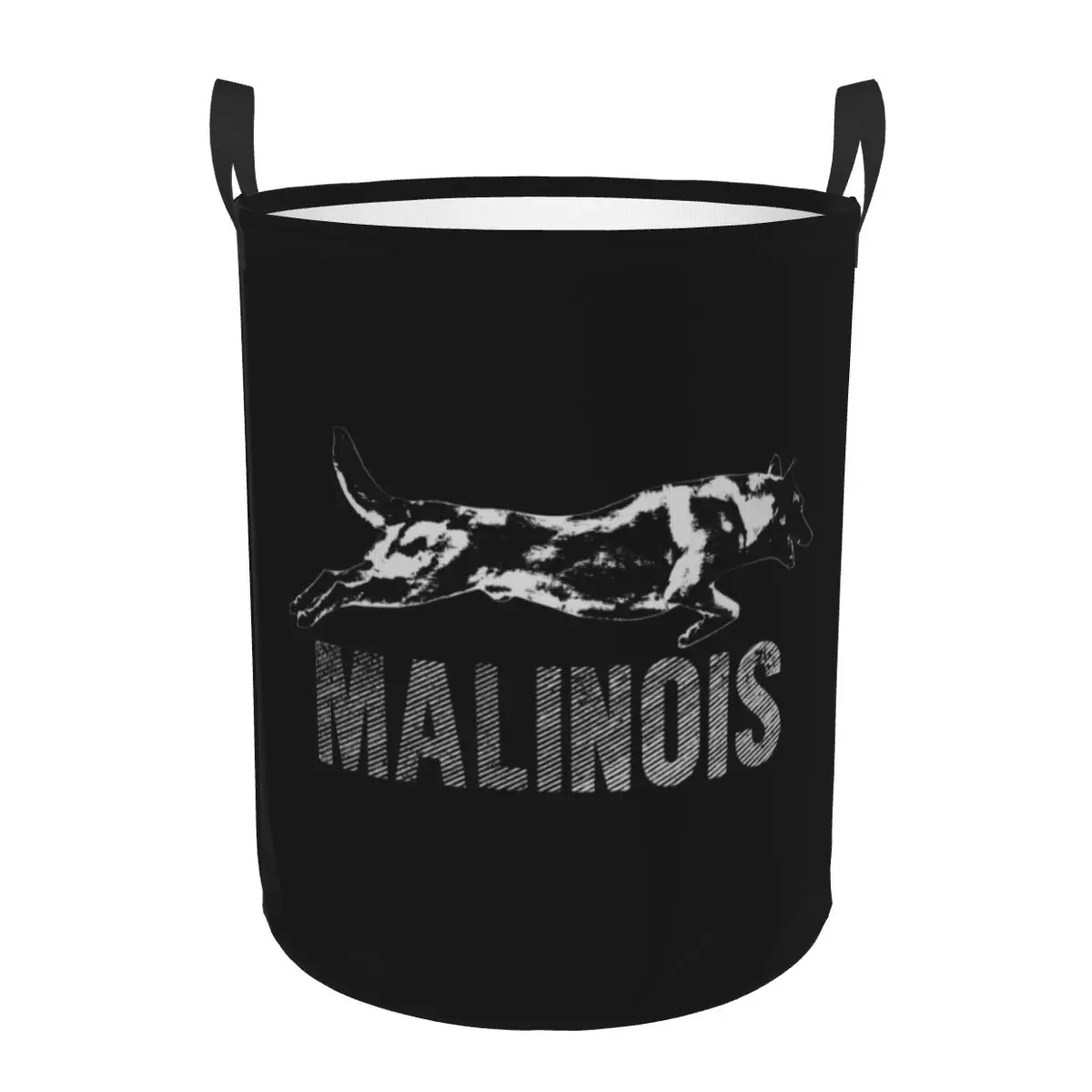 Custom Belgian Shepherd Malinois Laundry Hamper Large Clothes Storage Basket Mechelaar Dog Toy Bin Organizer for Kids