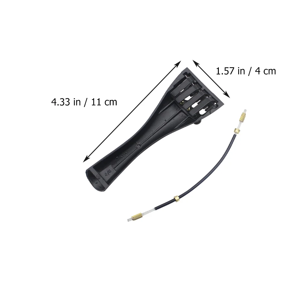 

Aluminum Alloy Violin Tailpiece 4 Fine Tuners String Board Musical Parts Accessories Strong Durable Repair Gifts