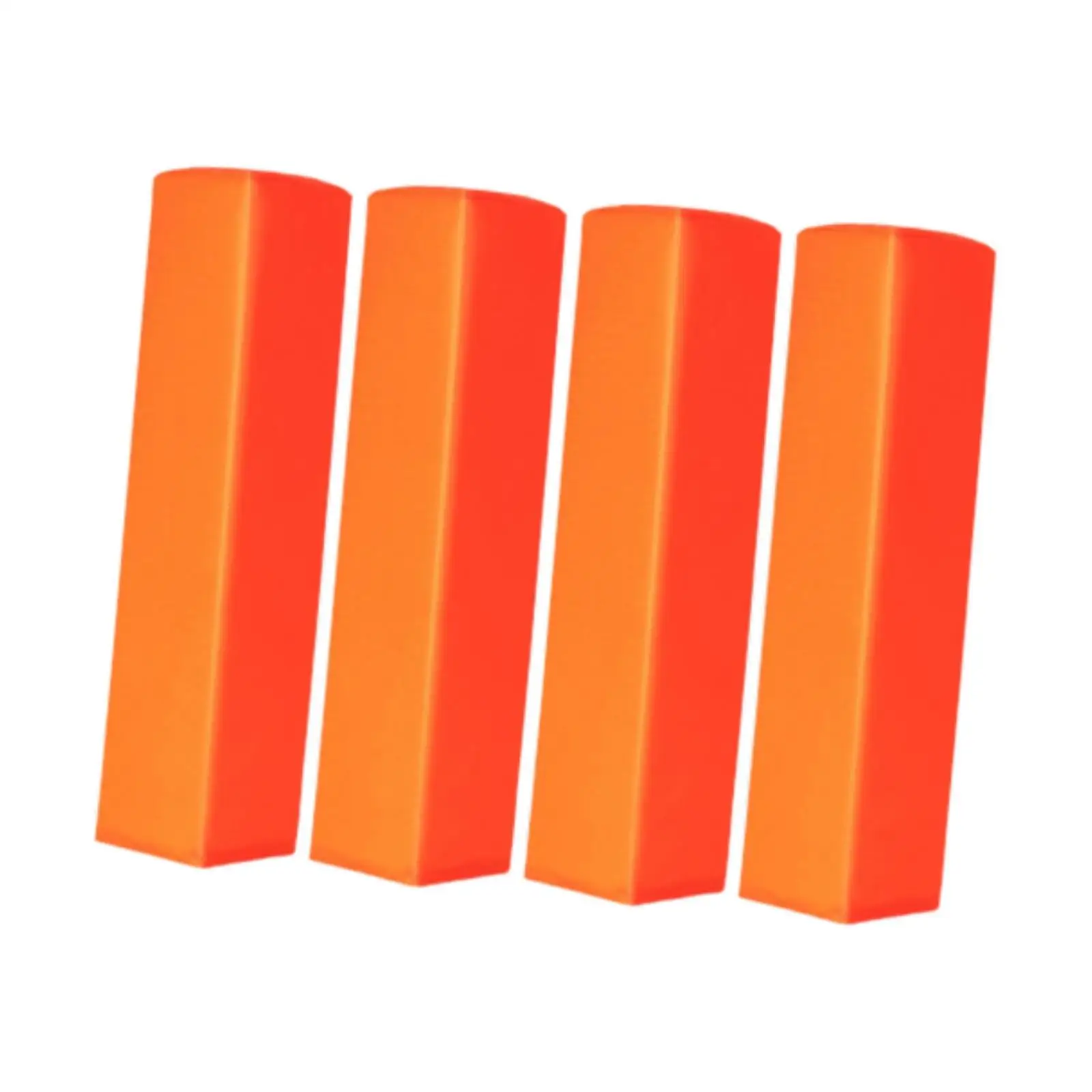 4x voetbal eindzonepylonen, eindzonepylonen oranje voetbalvelduitrusting, gewogen sportankerloze speelveldpylonen