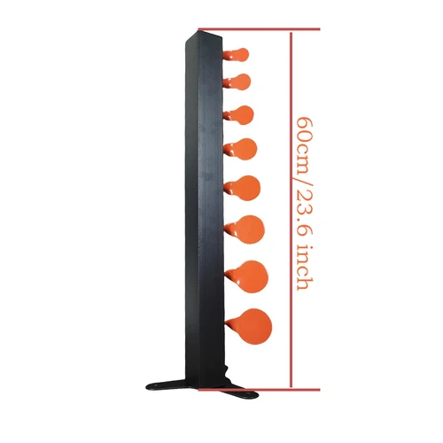Imagen 2 del producto Paseo a paso 8 dificultad del objetivo que aumenta gradualmente el objetivo del árbol del duelo objetivo de tiro árbol de combate objetivo de metal que puede girar L