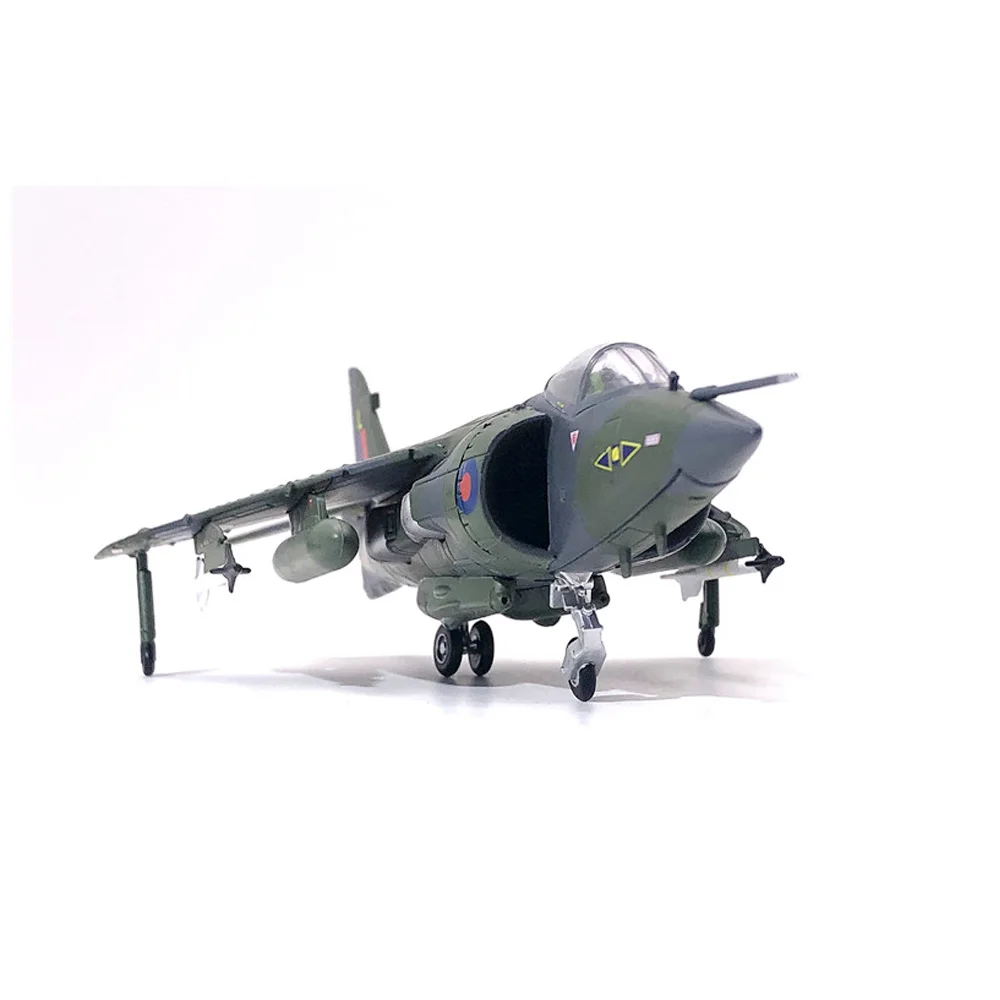 1:72 British Marines Harrier Jump Fighter Jet Plane Diecast Metal Airplane Aircraft Ornament Model Boy Birthday Toy Gift