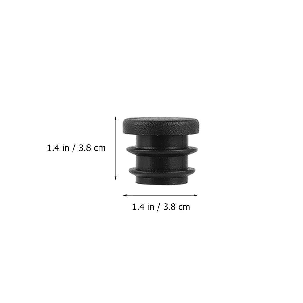 

100 Pcs Round Plugs Furniture Legs Protectors Plastic Insert Wear Resistant Tube Bungs Practical Easy Install