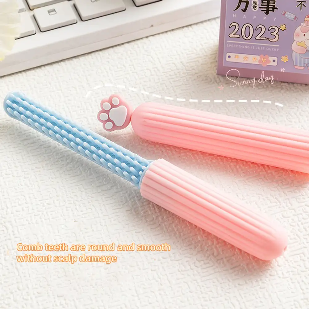 猫用の頑丈な櫛,漫画のプリント,簡単に掃除できる,防塵,家具,ふた,小さい