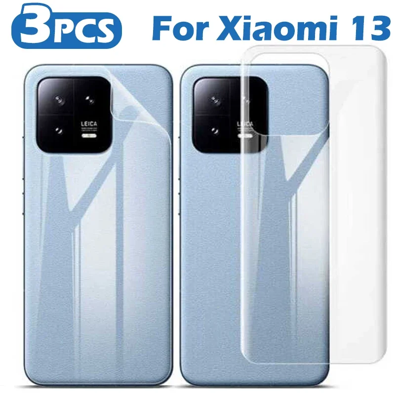 Back Soft Hydrogel Film for Xiaomi 13 13 Pro TPU Scratch Resistant Screen Protector for Mi 13pro Protective Film Not Glass