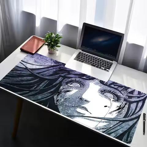 Mouse Pad Non Slip Rubber Mousepad Laptop Gamer Cabinet Keyboard Pad Office Computer Naruto Hyuuga Hinata Gaming Desk Mouse Mat