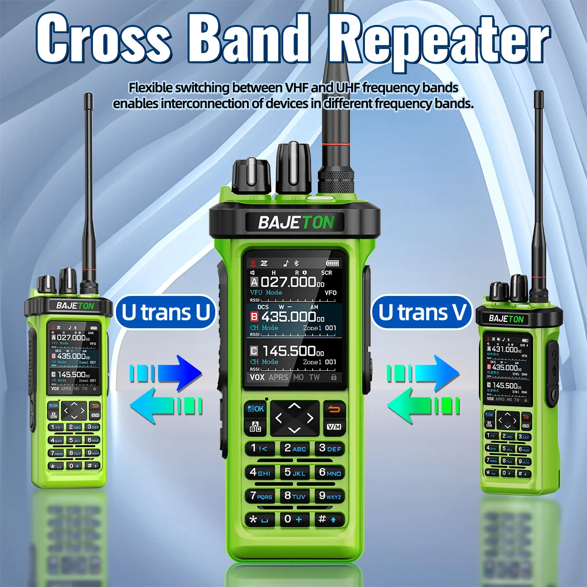 BAJETON BJ-9000 GPS APRS Walkie Talkies 10W CB/SSB/RX/HF CB 27Mhz Bluetooth Programming Long Range For RT-950PRO RT-950 Radio