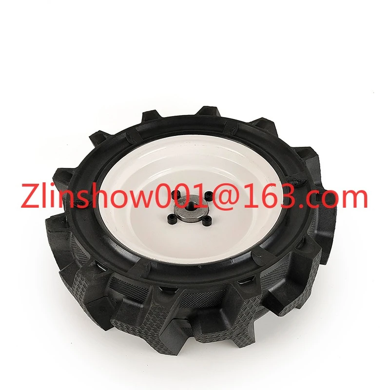 

14 Inch Solid Agriculture Tire 17mm Axle Hole Wheel for DIY Electric Brush Motor Lawnmower Trolley Cart