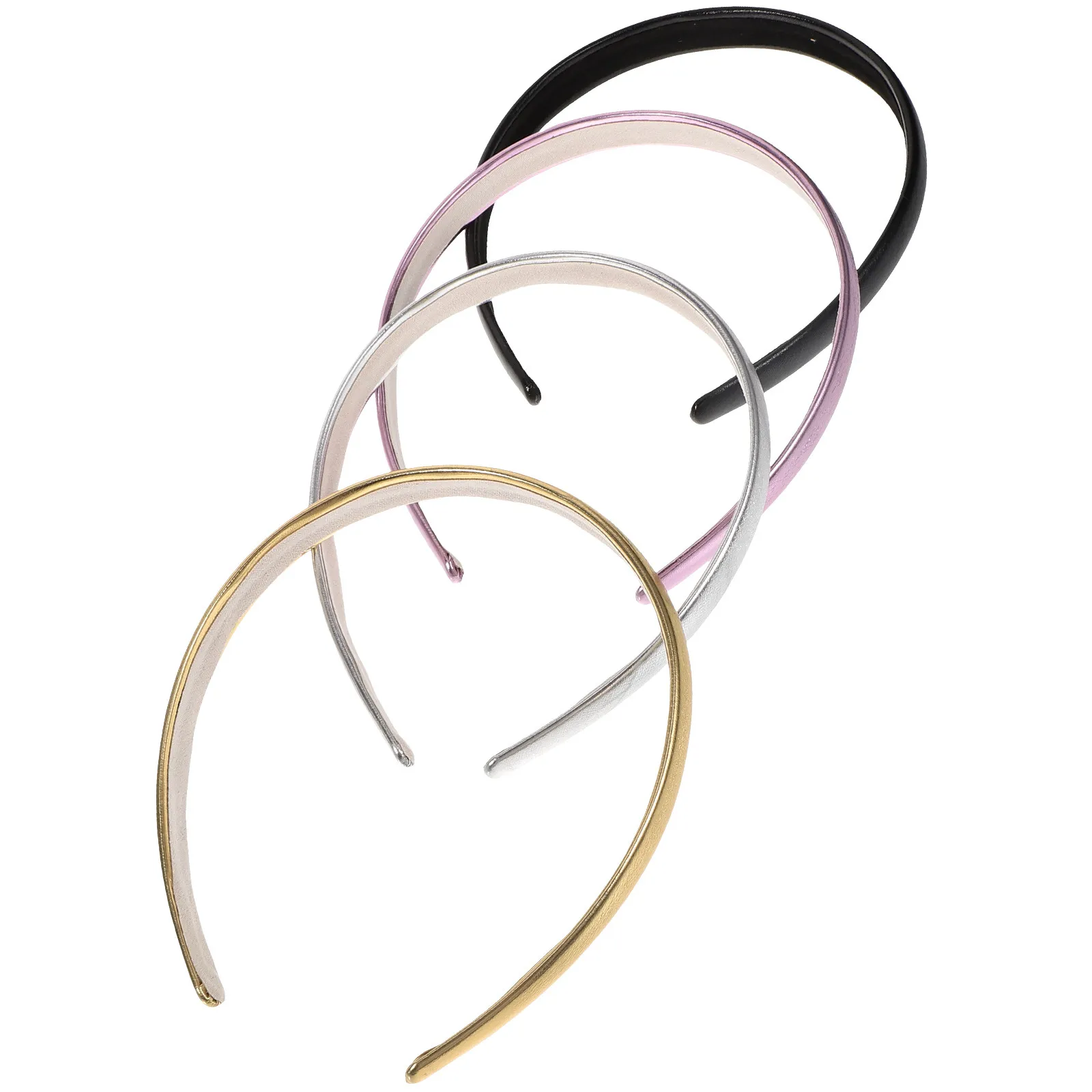

4Pcs Padded Headbands for Women Fashionable Retro -Look Headband Easy to Wear Lightweight Hair Accessory for Teens and