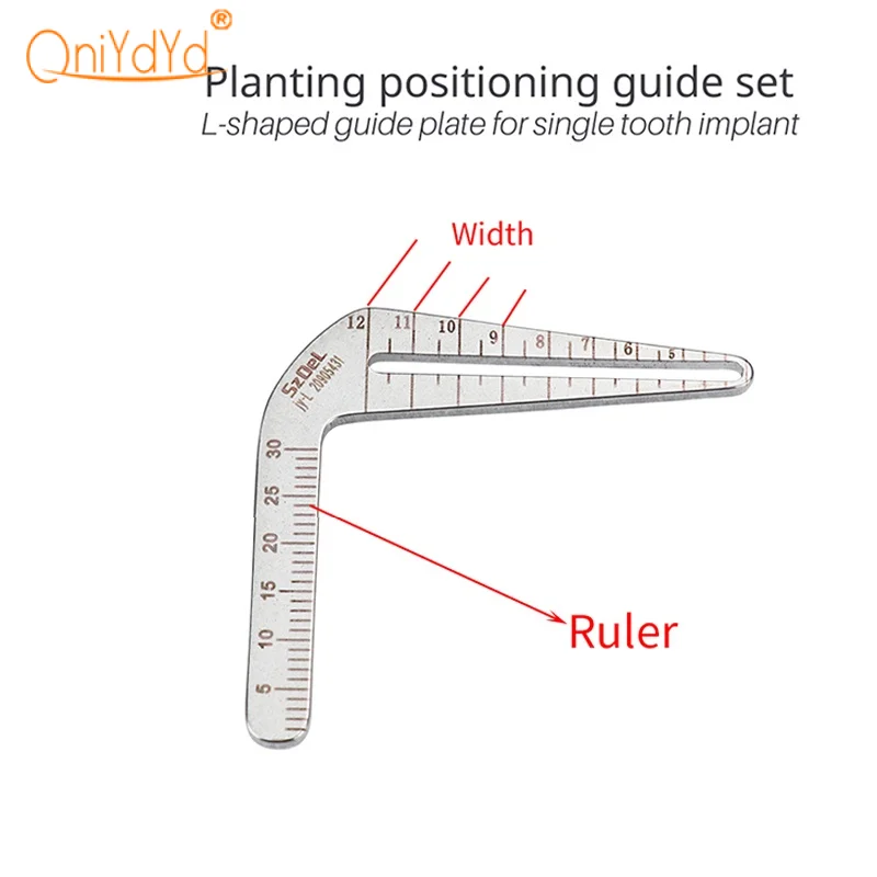 Zestaw płyta prowadząca implantu dentystycznego pozycjonujący lokalizator implantu płyta prowadząca pozycjonowanie wiercenia linijka kątowa implantu dentystycznego
