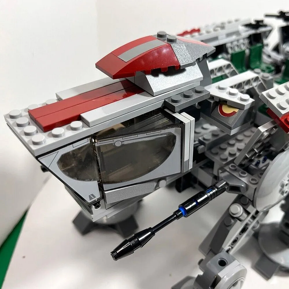 متوفر UCS الطائرات سفينة معركة الأروبات بنة دروبشيب AT-OT نموذج MOC ستار لعبة تعليمية هدية 1758 قطعة 05053 10195 #5