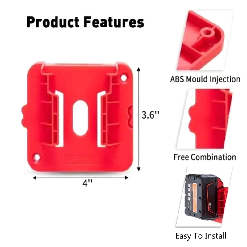 Convenient Battery Strength Mount for 18V Battery Series Battery 10Pcs/5pcs Dropship