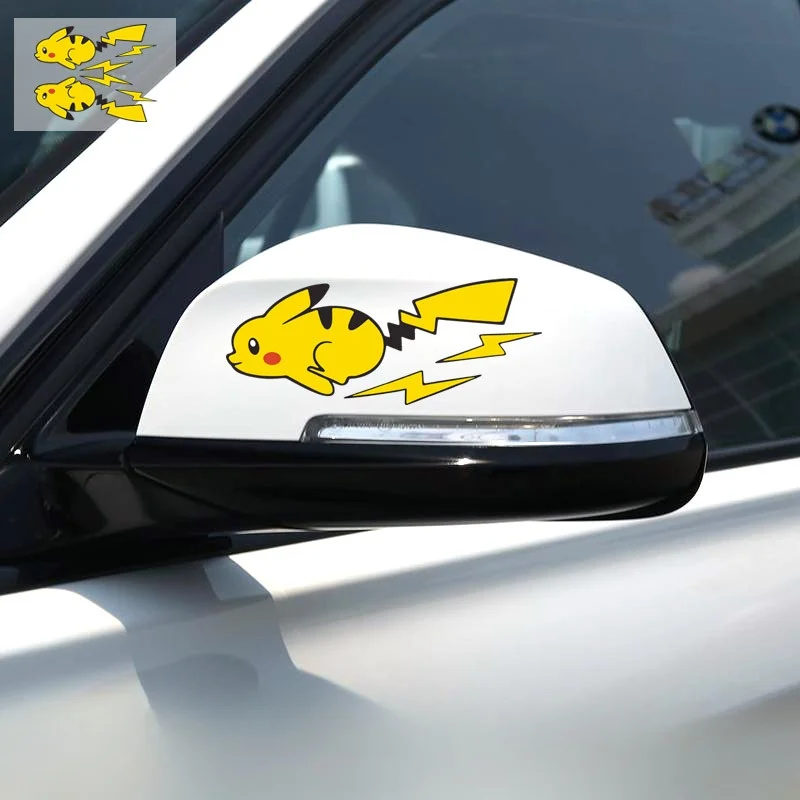 Pokemon Pikachu Anime süße schöne Aufkleber Auto Aufkleber für Fenster Kofferraum Stoßstange Motorräder Auto Tuning