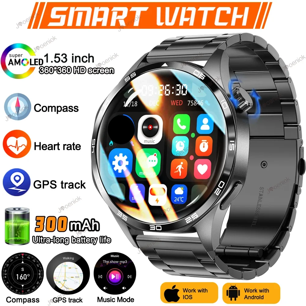 

Watch 5 Sport Smart Watch Men GPS Track NFC Compass Waterproof Heart rate Blood Pressure Fitness Bluetooth Call Smartwatch Man
