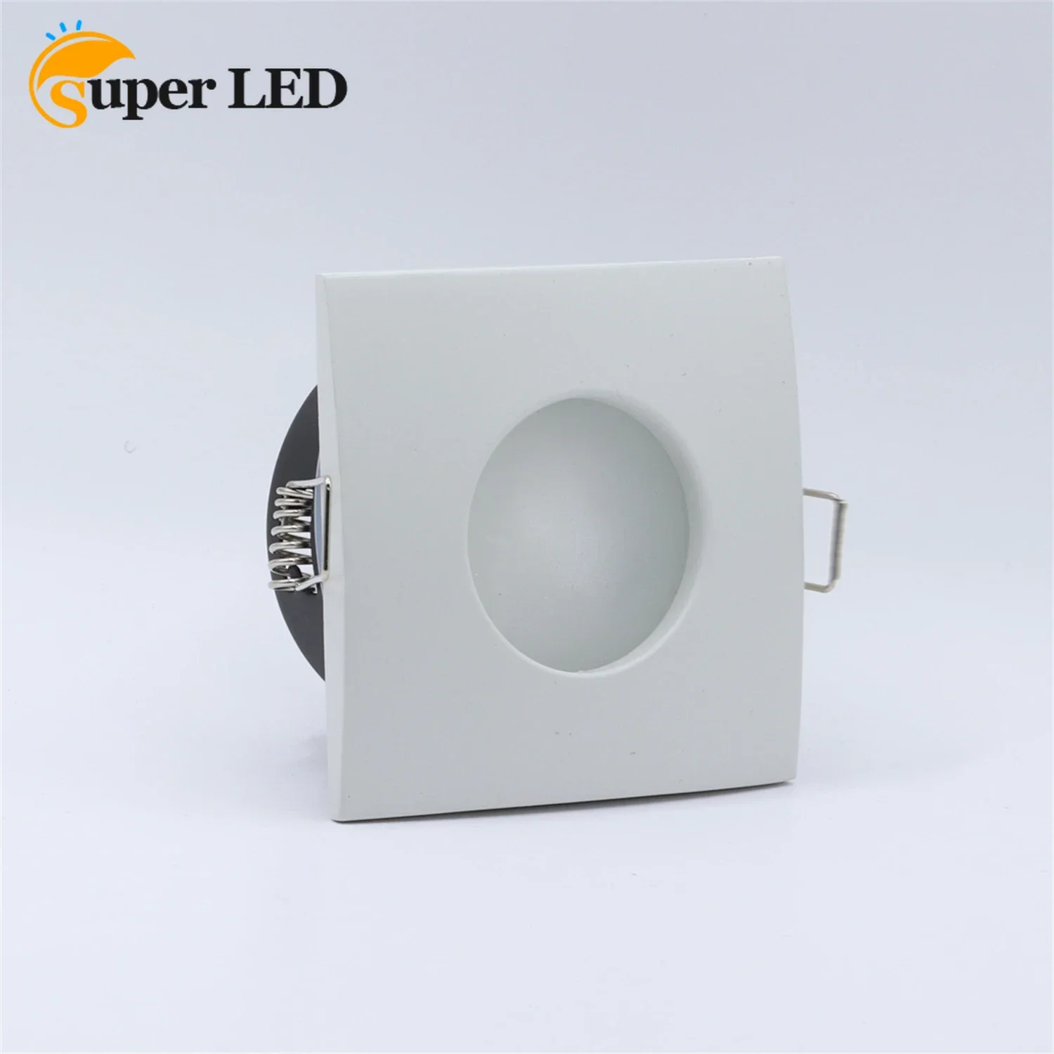 

Zinc Alloy LED Recessed Ceiling Downlights GU10 Spotlights Square Fixed Light White Fitting