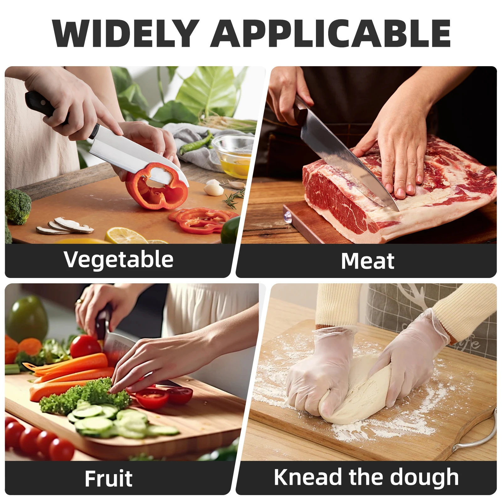 

Stainless Steel Cutting Board 15X24X0.2Cm Reversible Rustproof Waterproof Dishwasher Safe Heavy Duty Chopping Block With Handle