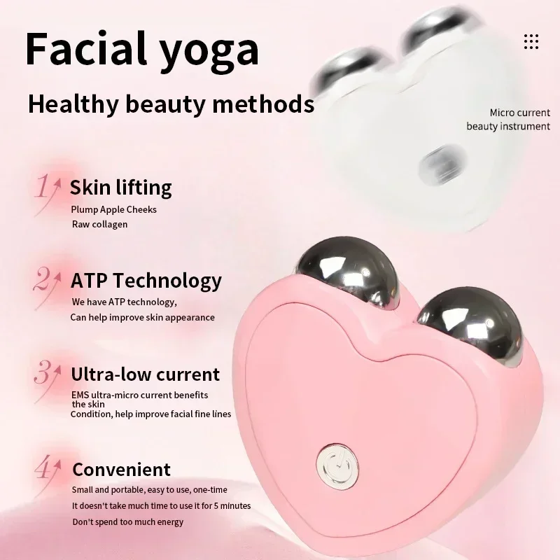 Mini Microcurrent Face Massager Facial Lifting Device Sonic Vibration Skin Tighten Skin Care Facial Anti Wrinkle Beauty Devices