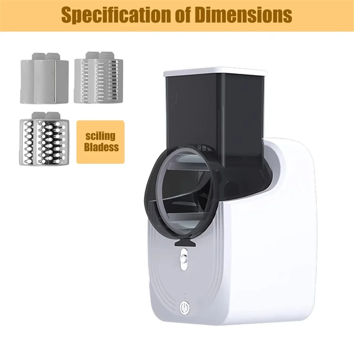 

2025+Electric Cheese Grater,Multifunctional Electric Slicer,Vegetable Slicer, Salad Maker,Food Processor for Kitchen Use