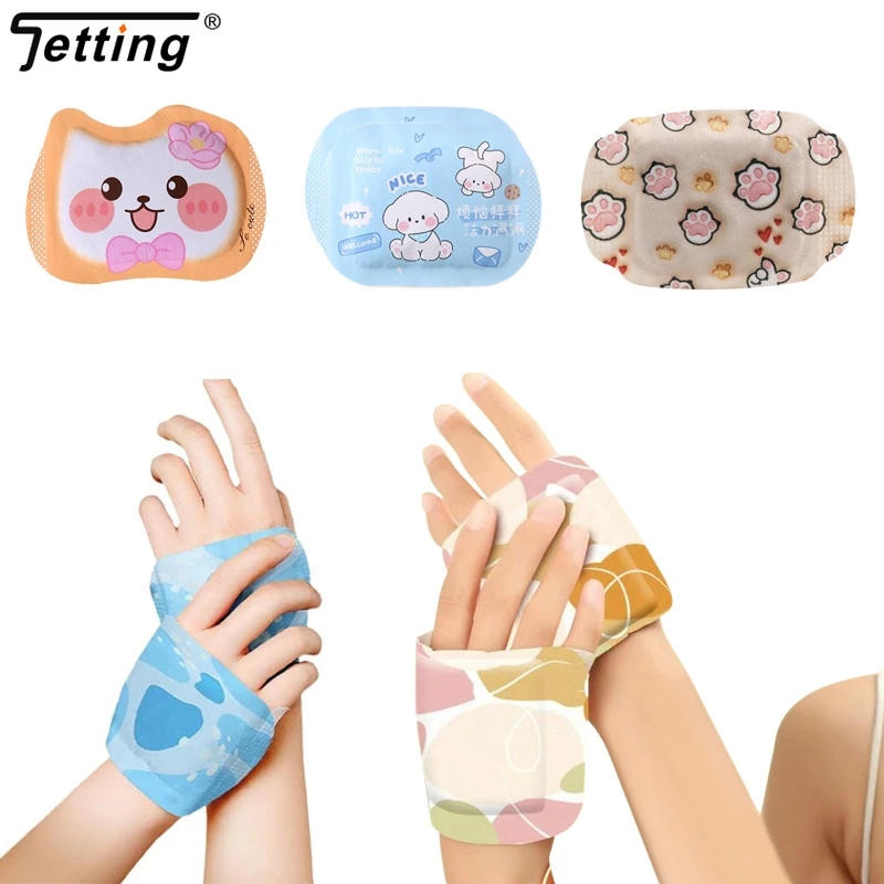 1/5 Pairs Self Heating Winter Warm Paste Wearable Disposable Hand Foot Warmers Heat Pack Steam Hand Warmer Wrist Heating Pad