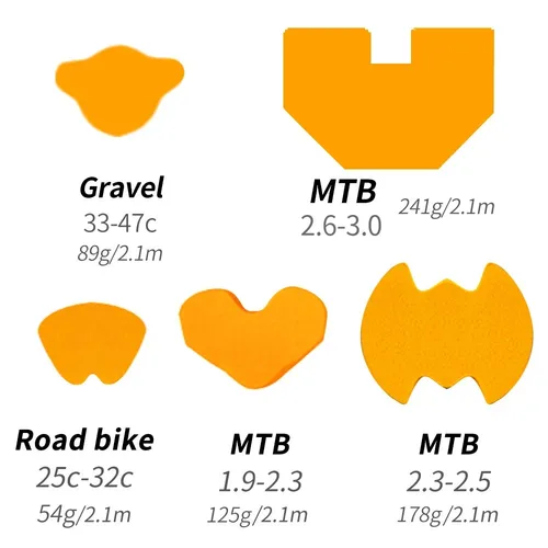 Imagen 2 del producto ZTTO-insertos de neumáticos sin cámara para bicicleta, almohadilla 700c 26 27,5 29 MTB, neumático de bicicleta de carretera, cinta de espuma interior antipinchazos, revestimiento de llanta de aire