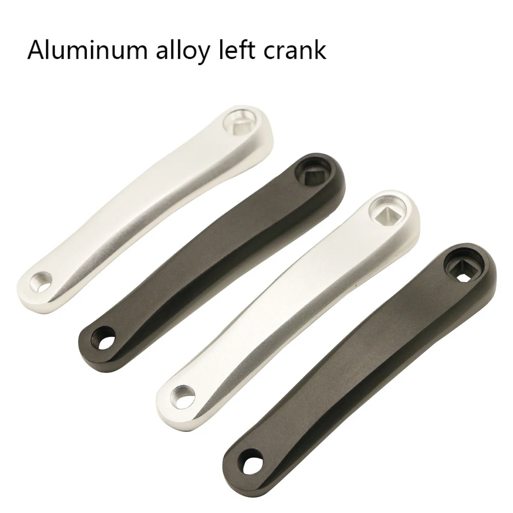 1 pieza de biela para bicicleta de montaña, piezas de reparación de biela de bicicleta, biela de orificio cuadrado de 170 mm de largo, biela izquierda separada