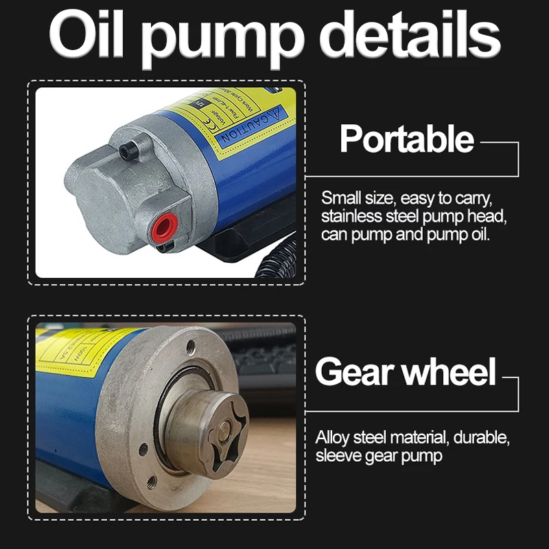 12V Electric Scavenge Suction Transfer Change Pump Oil Transfer Pump 1-4L/min Motor Oil Diesel Extractor Pump For Car - view 6