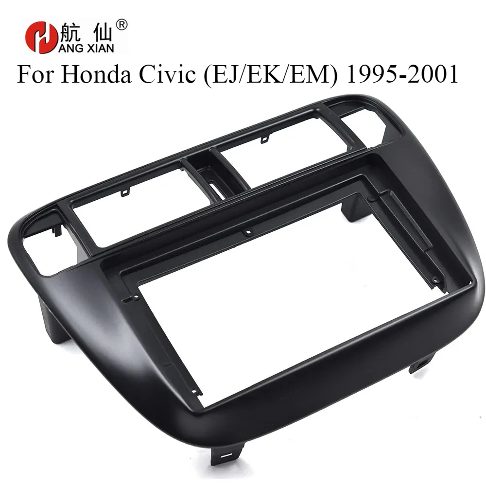 

9 inch Car Fascia Radio Panel for Honda Civic (EJ/EK/EM) 1995-2001 Dash Kit Install Adapter Facia Console Bezel Plate Trim Cover