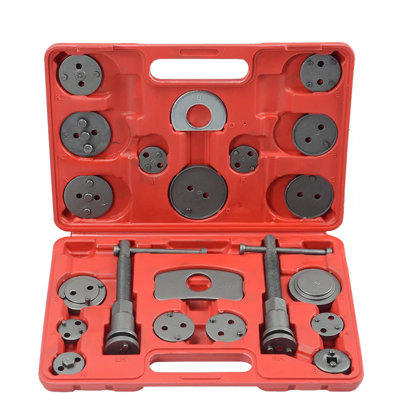 

21 Piece Set of Disc Brake Cylinder Adjuster, Positive and Negative Teeth Brake Pads Replacement Tool, Piston Return Tool