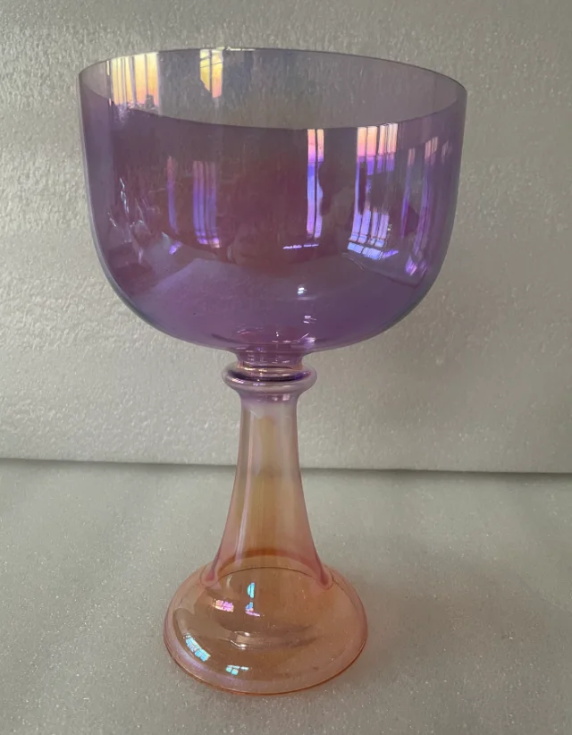 100% physical image Factory Special Price Crystal singing magic chalice & grail 4th octave G note Throat chakra