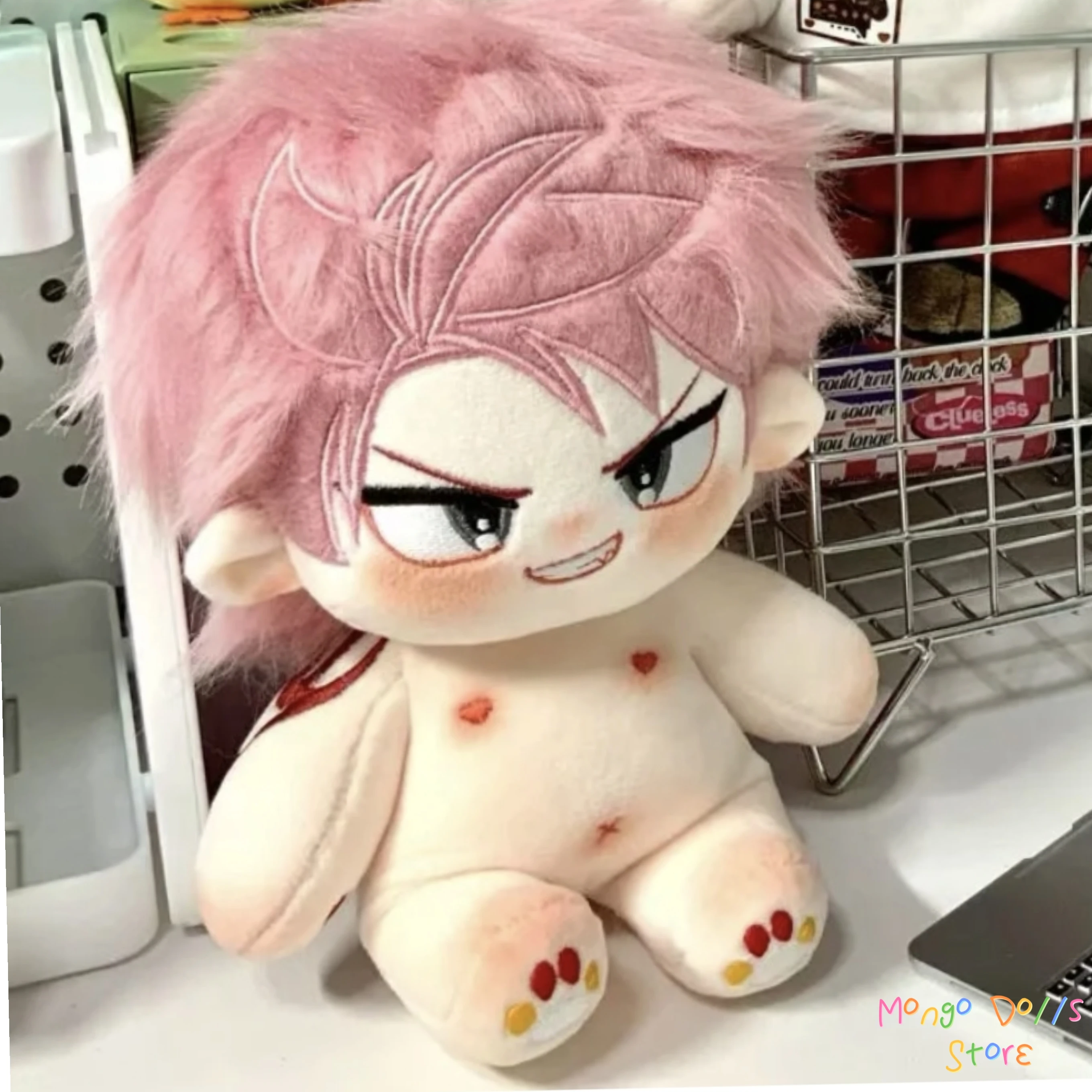 박제 20CM 엔드 Natsu Dragneel 애니메이션 피규어 봉제 인형 장난감 잘 생긴 소년 사랑스러운 플러시 인형 어린이를위한 선물